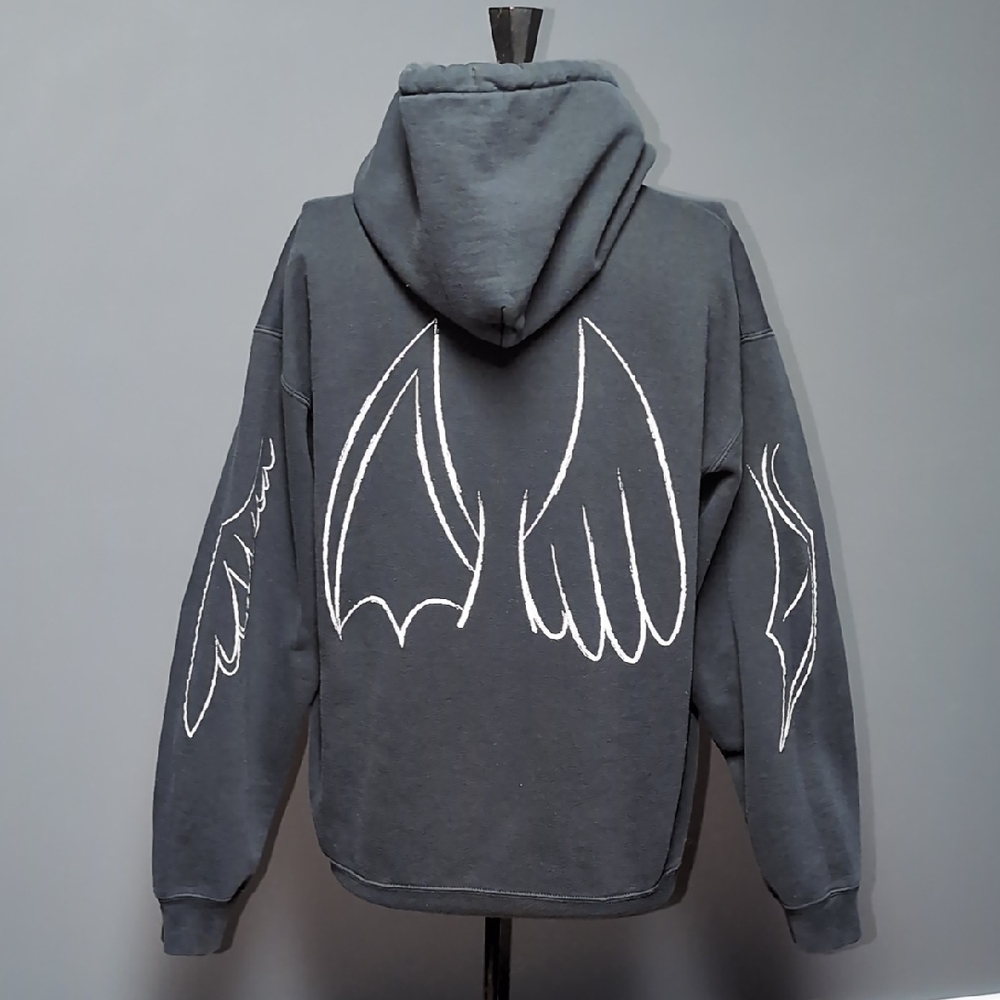 Women's Graphic Pullover Hoodie - Picture 3 of 5